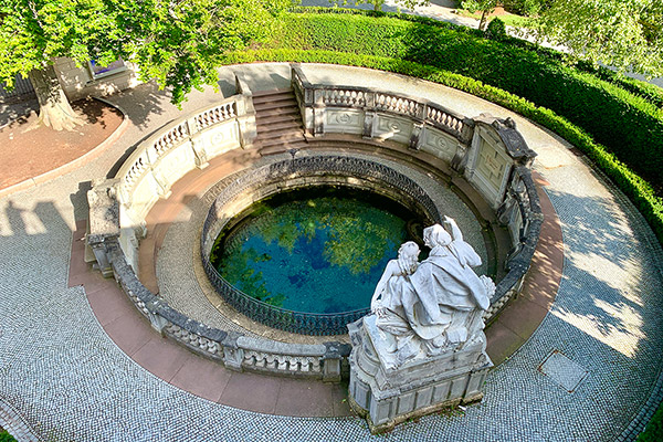 Donauquelle im Schlosspark Donaueschingen